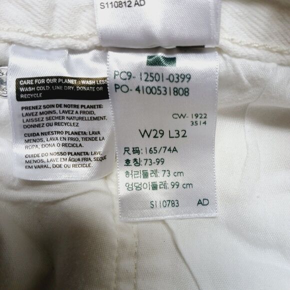 Levi's 501 Buttonfly High-Rise Women's White Distressed Raw Hem Jeans Size 29x32 - Picture 12 of 16